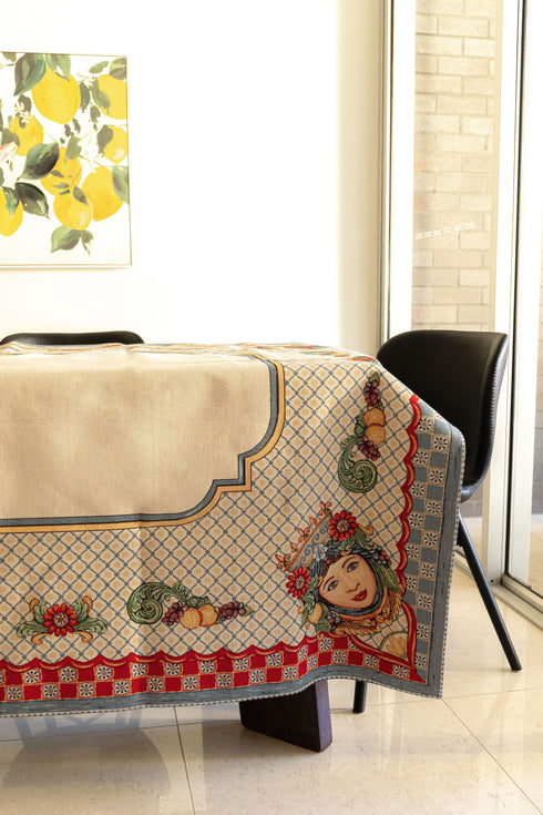 Tablecloth Testa di Moro print